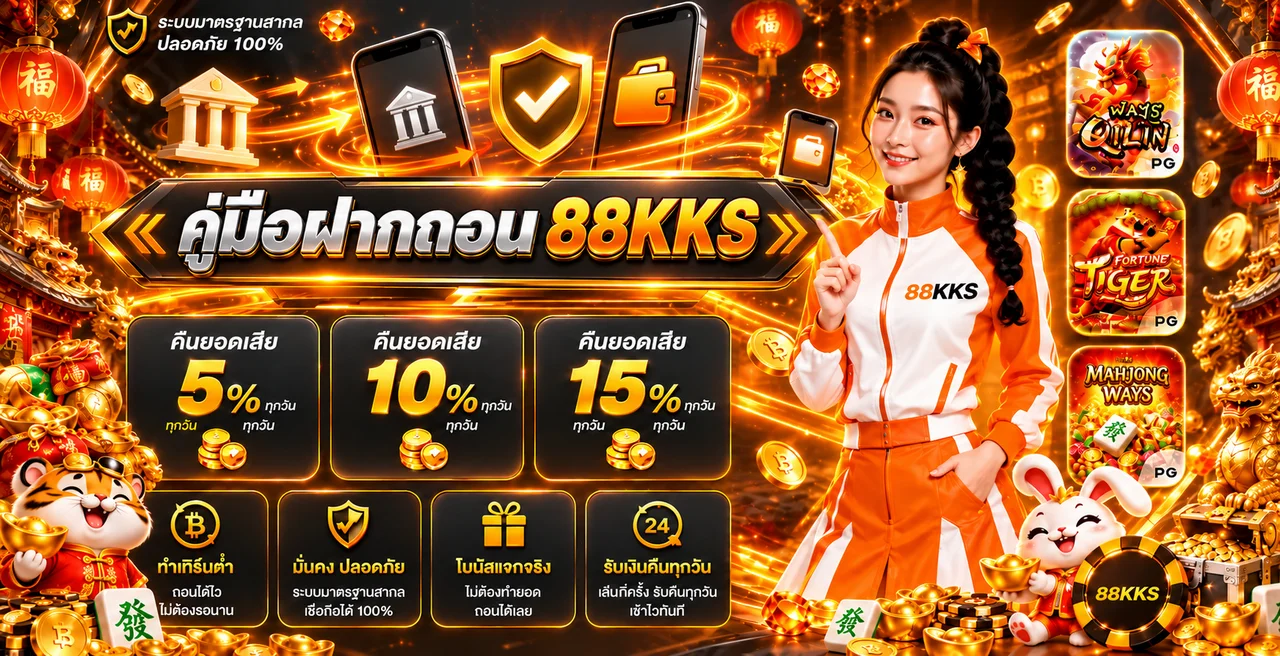 88KKS ฝากถอนออโต้ | ขั้นตอนและวิธีแก้รายการล่าช้า